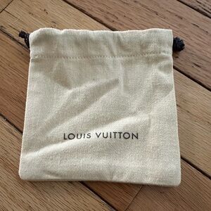Louis Vuitton Small Dust Bag, W/Brown Drawstring